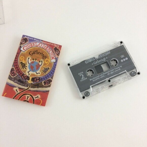 4 1990s Global Celebration World Music Cassette Tapes Ellipsis Arts New Age - Picture 2 of 12
